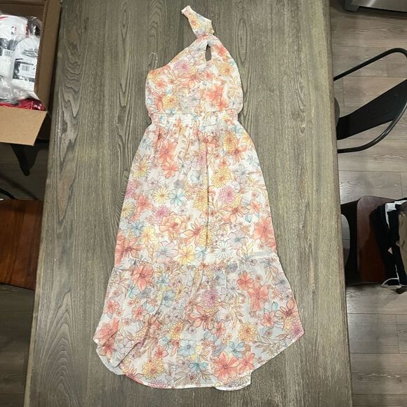 Maurices Dresses & Skirts - Maurices Womens Floral Halter Midi Dress Smocked Waistband Multicolor Size XS